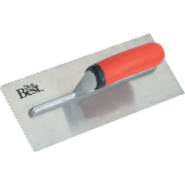 Do it Best 1/8 In. Flat V-Notched Trowel  312215