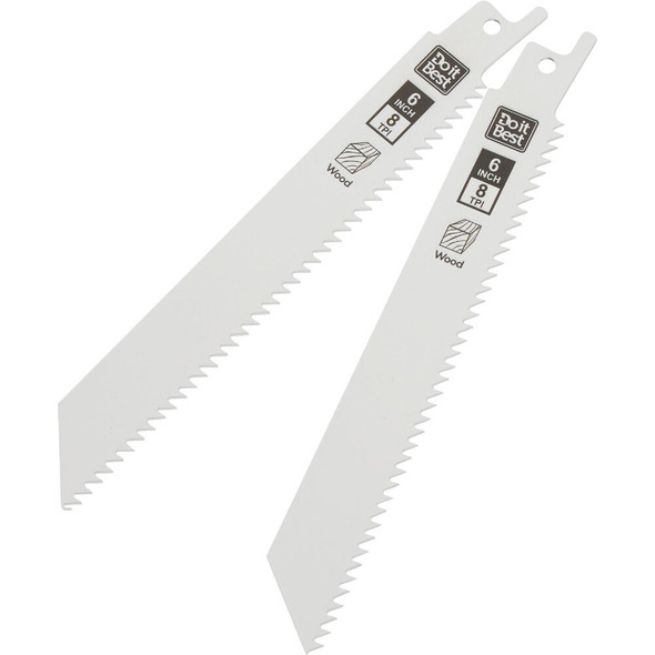 Do it Best 6 In. 8 TPI Bi-Metal Wood Reciprocating Saw Blade (2-Pack) QJDIB-RS-003 324553