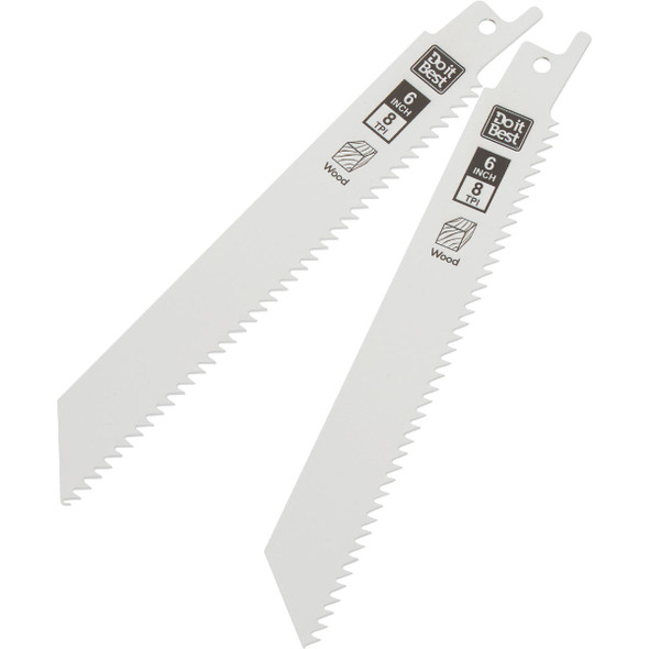 Do it Best 6 In. 8 TPI Bi-Metal Wood Reciprocating Saw Blade (2-Pack)