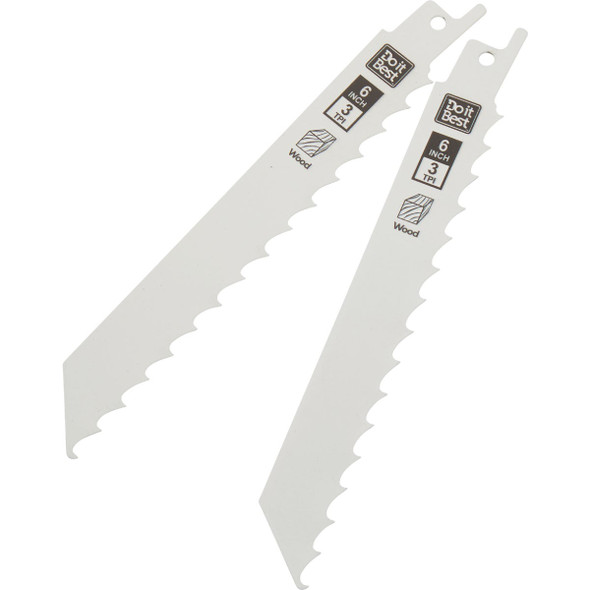 Do it Best 6 In. 3 TPI Carbon Pruning Reciprocating Saw Blade (2-Pack)