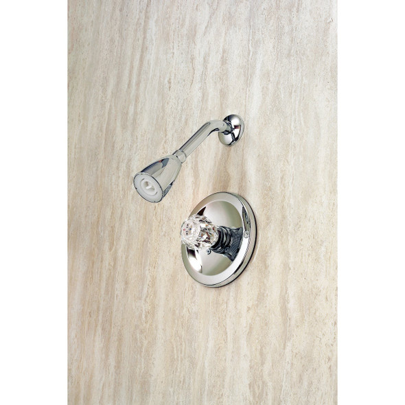 Home Impressions Chrome Single Acrylic Handle Shower Faucet F1010200CP-JPA1 400705