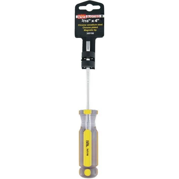 Do it Best 3-16 In. x 4 In. Slotted Screwdriver 365198 365198