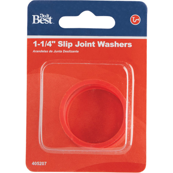 Do it Best 1-1/4 In. x 1-1/4 In. Black Rubber Slip Joint Washer (2-Pack) Do it Best 1-1/4 In. x 1-1/4 In. Black Rubber Slip Joint Washer (2-Pack)