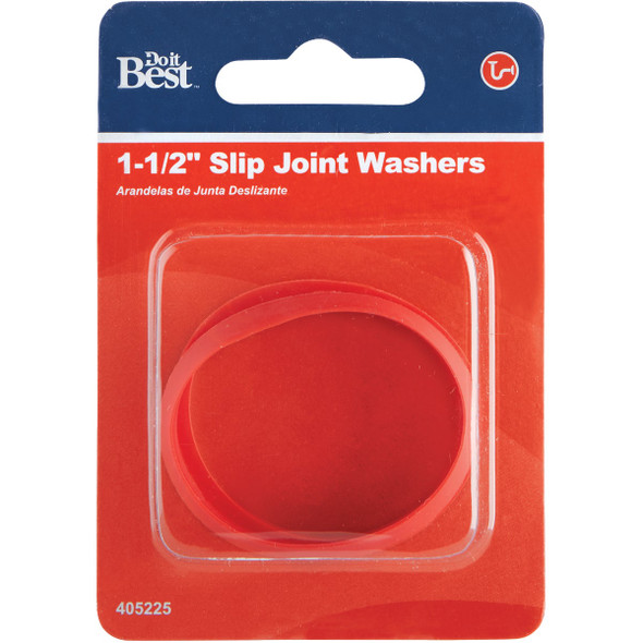 Do it Best 1-1/2 In. x 1-1/2 In. Black Rubber Slip Joint Washer (2-Pack) Do it Best 1-1/2 In. x 1-1/2 In. Black Rubber Slip Joint Washer (2-Pack)
