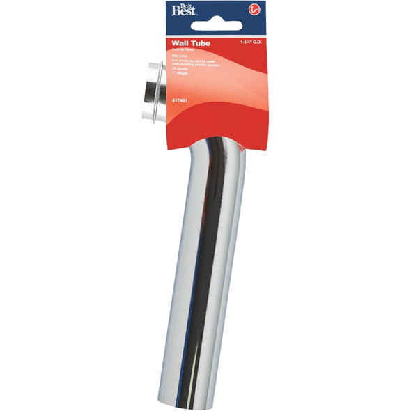 Do it Best 1-1-4 In. x 7 In. Brass Wall Tube DIB3CP 417481