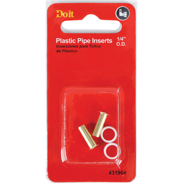 Do it 1-4 In. Brass Compression Insert (2-Pack) 431964 431964