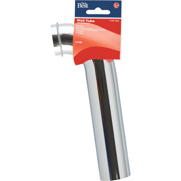 Do it Best 1-1/2 In. x 7 In. Brass Wall Tube