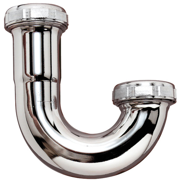Do it Best 1-1/4 In. Chrome Plated J-Bend, Bagged DIB20201