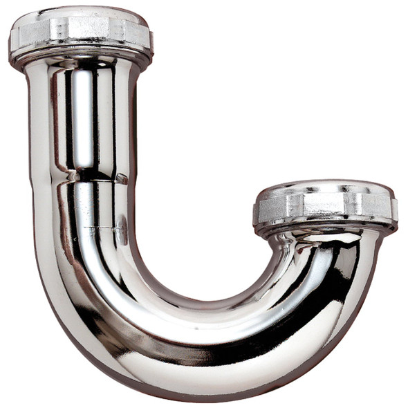 Do it Best 1-1/2 In. Chrome Plated J-Bend, Bagged DIB20202