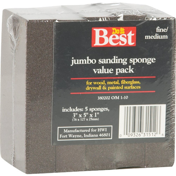 SIM Supply, Inc. 80-120 Sanding Sponge 380202GA 380202