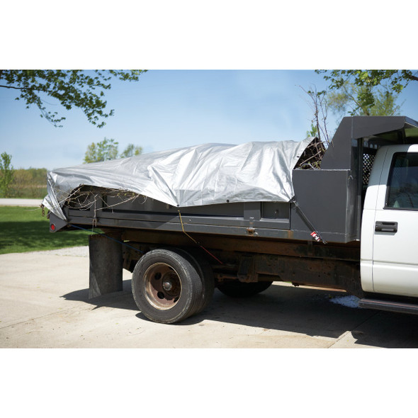 Do it Best Silver Woven 9 Ft. x 12 Ft. Heavy Duty Poly Tarp 768592 768592
