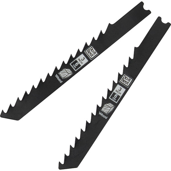 Do it Best 3 In. x 6 TPI U-Shank Jig Saw Blade for Wood (2-Pack) QJDIB-JSU-002 349064