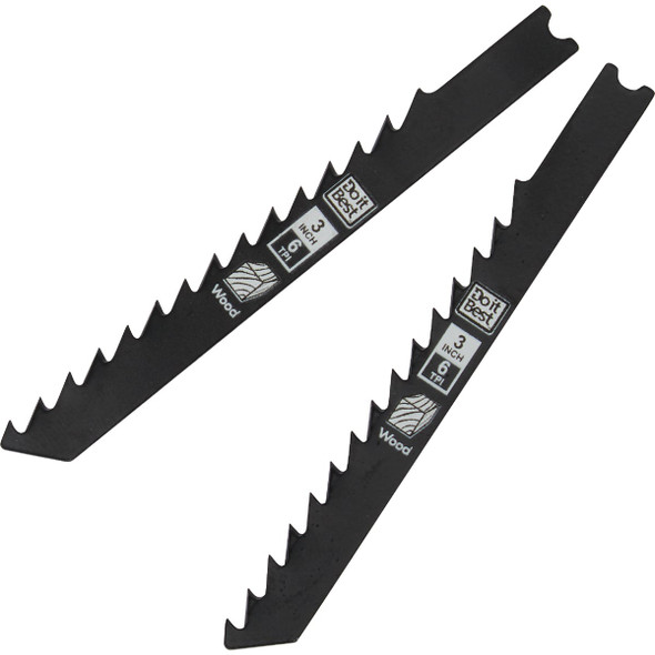 Do it Best U-Shank 3 In. 6 TPI Wood Cutting Jig Saw Blade (2-Pack)