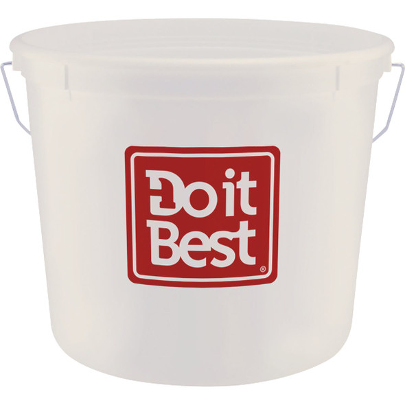 Do it Best 10 Qt. White Polysteel Bucket 1044273