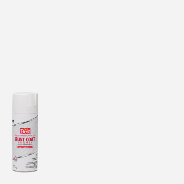 Do it Best Rust Coat Satin White 12 Oz. Anti-Rust Spray Paint 203539D