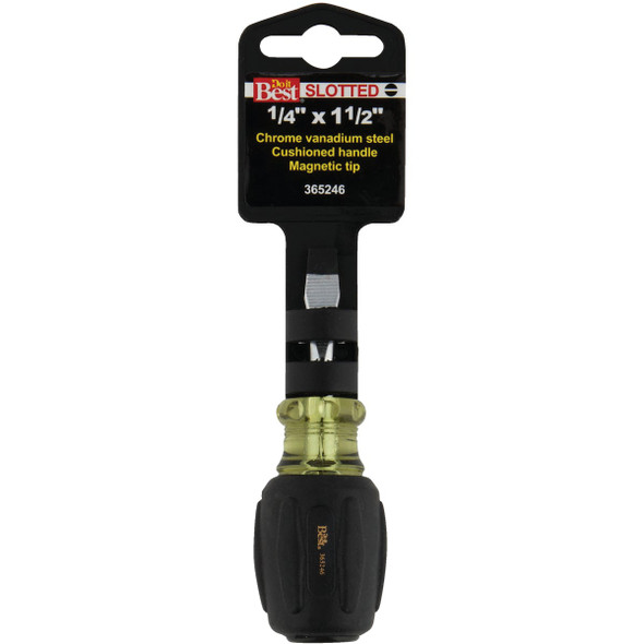 Do it Best 1-4 In. x 1-1-2 In. Professional Slotted Screwdriver 365246 365246
