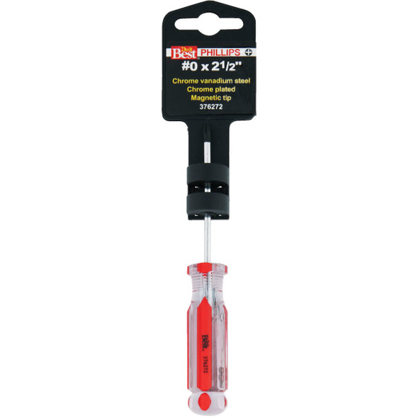 Do it Best #0 x 2-1/2 In. Phillips Screwdriver Do it Best #0 x 2-1/2 In. Phillips Screwdriver