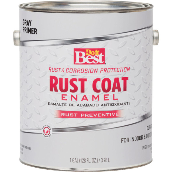 Do it Best Rust Coat Enamel Primer, Gray, 1 Gal. 241069D