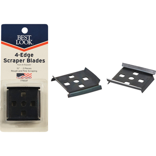 Best Look 1-1/2 In. 4-Edge Replacement Scraper Blade (2-Pack) 22B-DIB
