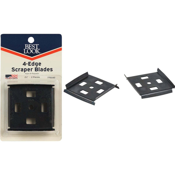Master Painter 2-1/2 In. 4-Edge Replacement Scraper Blade (2-Pack) 42B-MP