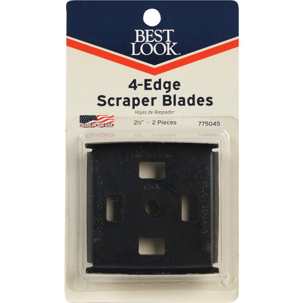 Best Look 2-1/2 In. 4-Edge Replacement Scraper Blade (2-Pack)