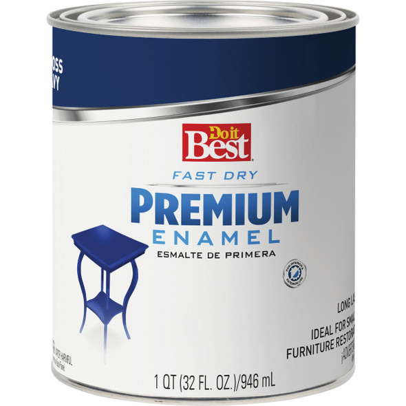 Do it Best Fast Dry Acrylic Latex Gloss Premium Enamel, Navy Blue, 1 Qt. 203318D