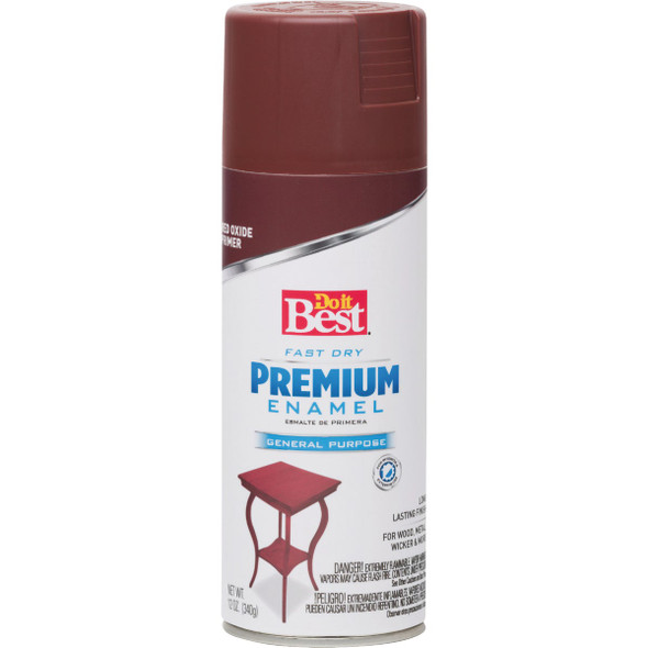 Do it Best Premium Enamel Red 12 Oz. All-Purpose Spray Paint Primer 203494D 770744