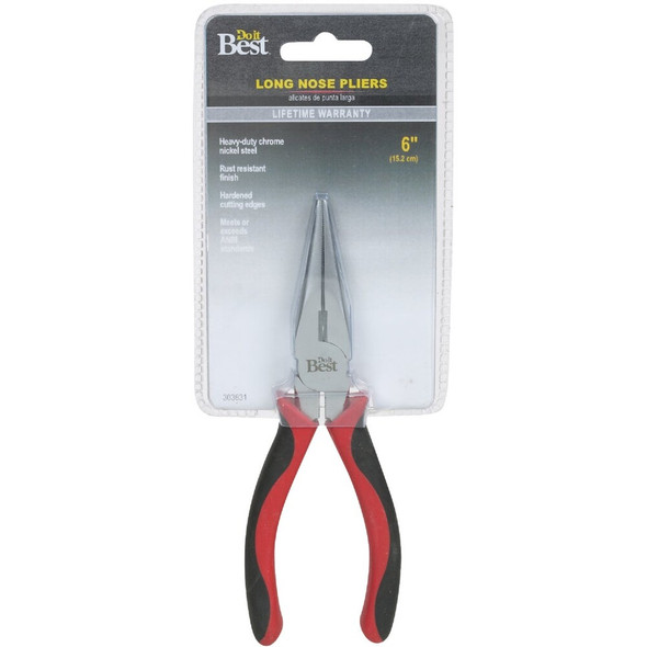 Do it Best 6 In. High Quality Long Nose Pliers 303631 303631