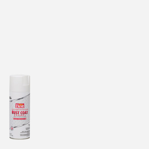 Do It Best 12 Oz. White Rust Coat Enamel 203612D