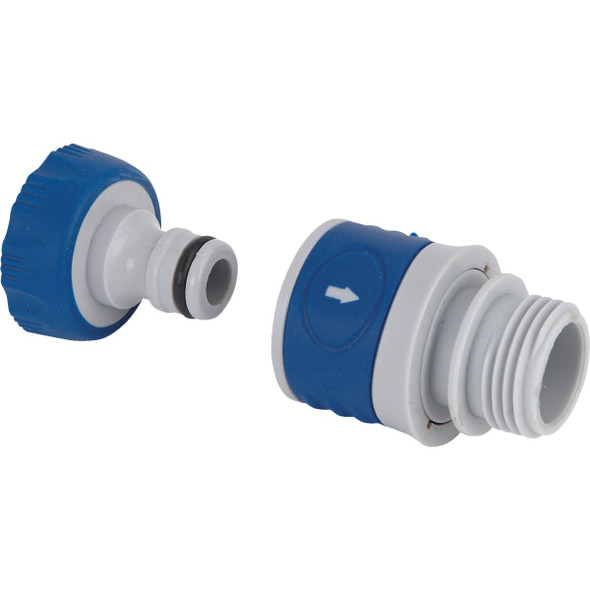 Best Garden 1 Male, 1 Female Poly Faucet Quick Connect Connector Set 503QC