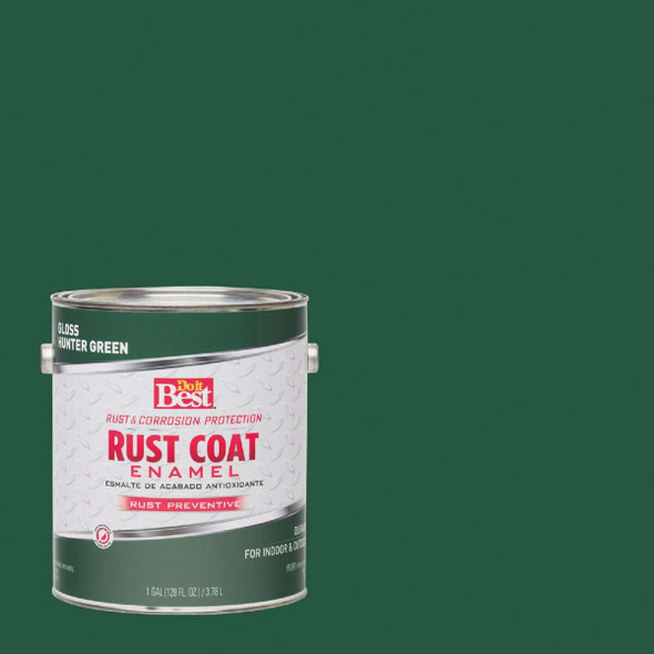 Do it Best Rust Coat Oil-Based Gloss Enamel, Hunter Green, 1 Gal. 203705D