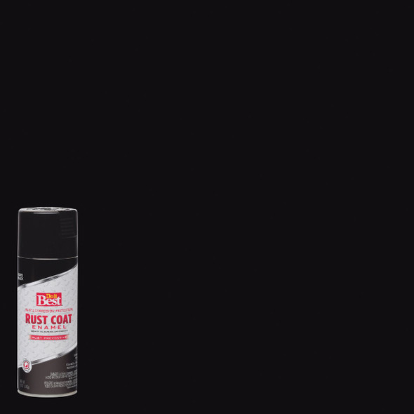 Do it Best Rust Coat Gloss Black 12 Oz. Anti-Rust Spray Paint 203503D