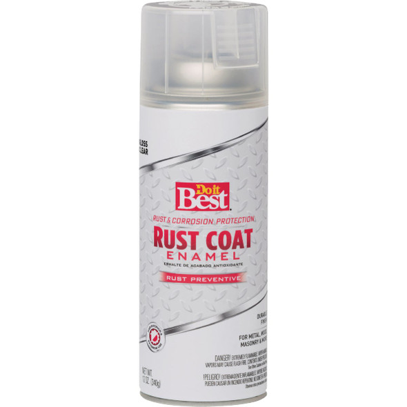 Do it Best Rust Coat Gloss Clear 12 Oz. Anti-Rust Spray Paint 203536D 772136