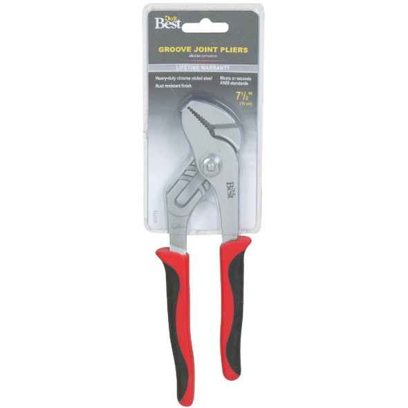 Do it Best 7-1-2 In. Straight Jaw Groove Joint Pliers 303755 303755