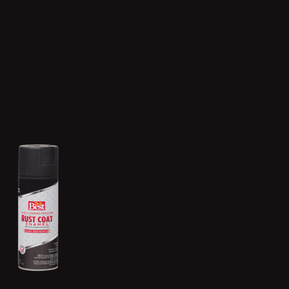 Do it Best Rust Coat Satin Black 12 Oz. Anti-Rust Spray Paint 203538D