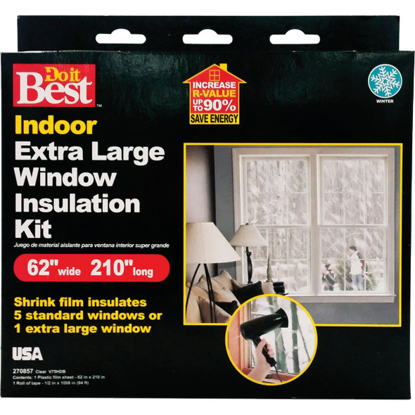 Do it Best 62 In. x 210 In. Indoor Shrink Film Window Kit V75HDB