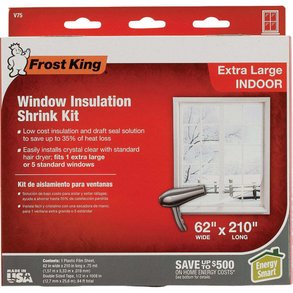 Do it Best 62 In. x 210 In. Indoor Shrink Film Window Kit V75HDB