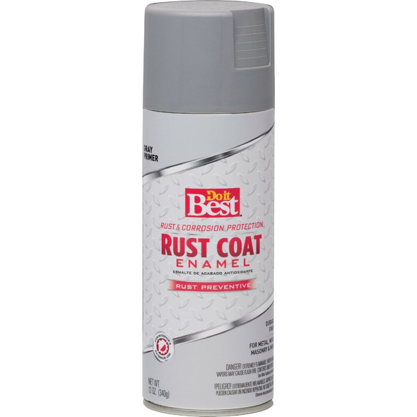 Do It Best 12 Oz. Gray Rust Coat Primer 203610D 779394