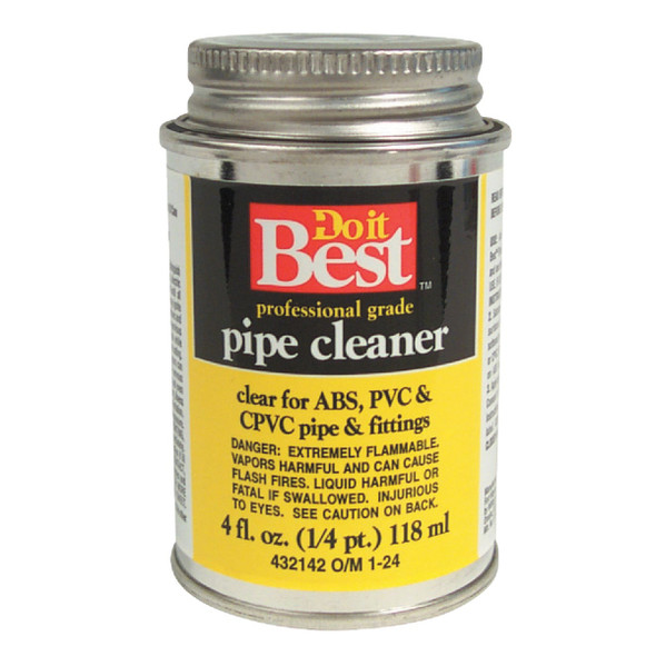 Do it Best 4 Oz. All-Purpose Pipe Clear PVC Cleaner 19103-24