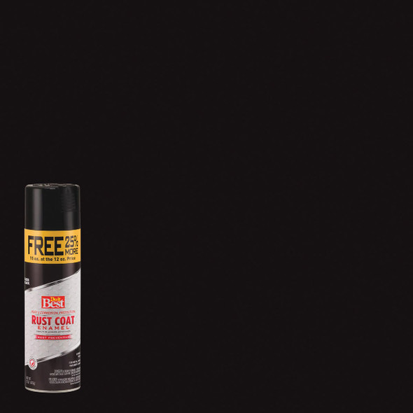 Do it Best Rust Coat Gloss Black 15 Oz. Anti-Rust Spray Paint 203613D