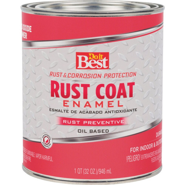 Do it Best Rust Coat Enamel Primer, Red Oxide, 1 Qt. 203577D 772089
