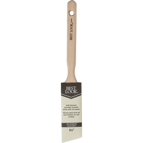 Best Look 1.5 In. Angle Polyester Paint Brush 784468 784468