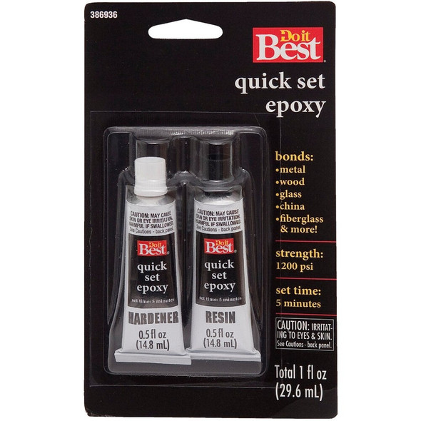 Do it Best 0.5 Oz. Quick Set Epoxy (2-Pack) 386936 386936
