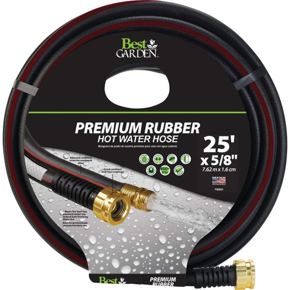 Best Garden 5/8"x25' Prem Rubr Hose DBSGHB58025