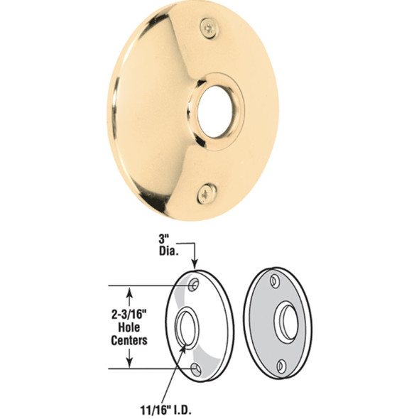 Defender Security 3 In. Replacement Door Knob Rose E 2296