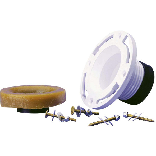 Oatey 4 In. Cast Iron or Schedule 40 DWV PVC Closet Flange Repair Kit 43652