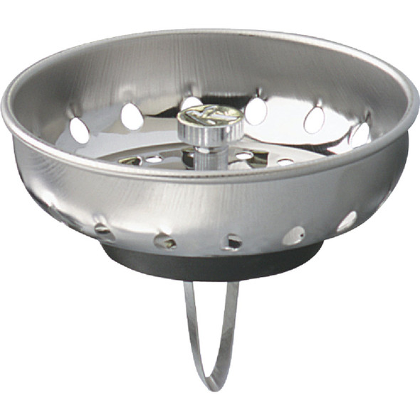 Keeney 3-3/8 In. Stainless Steel Basket Strainer Stopper 1443-1SS