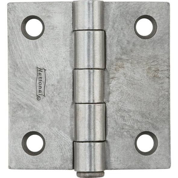 National Hardware 2 In. Square Plain Steel Broad Door Hinge N139-659 Pack of 10 209170