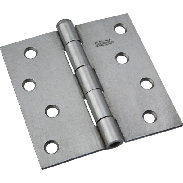 National Hardware 4 In. Square Plain Steel Broad Door Hinge N139-998 Pack of 5