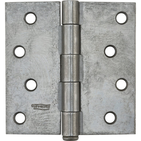National Hardware 4 In. Square Plain Steel Broad Door Hinge N139-998 Pack of 5 209198